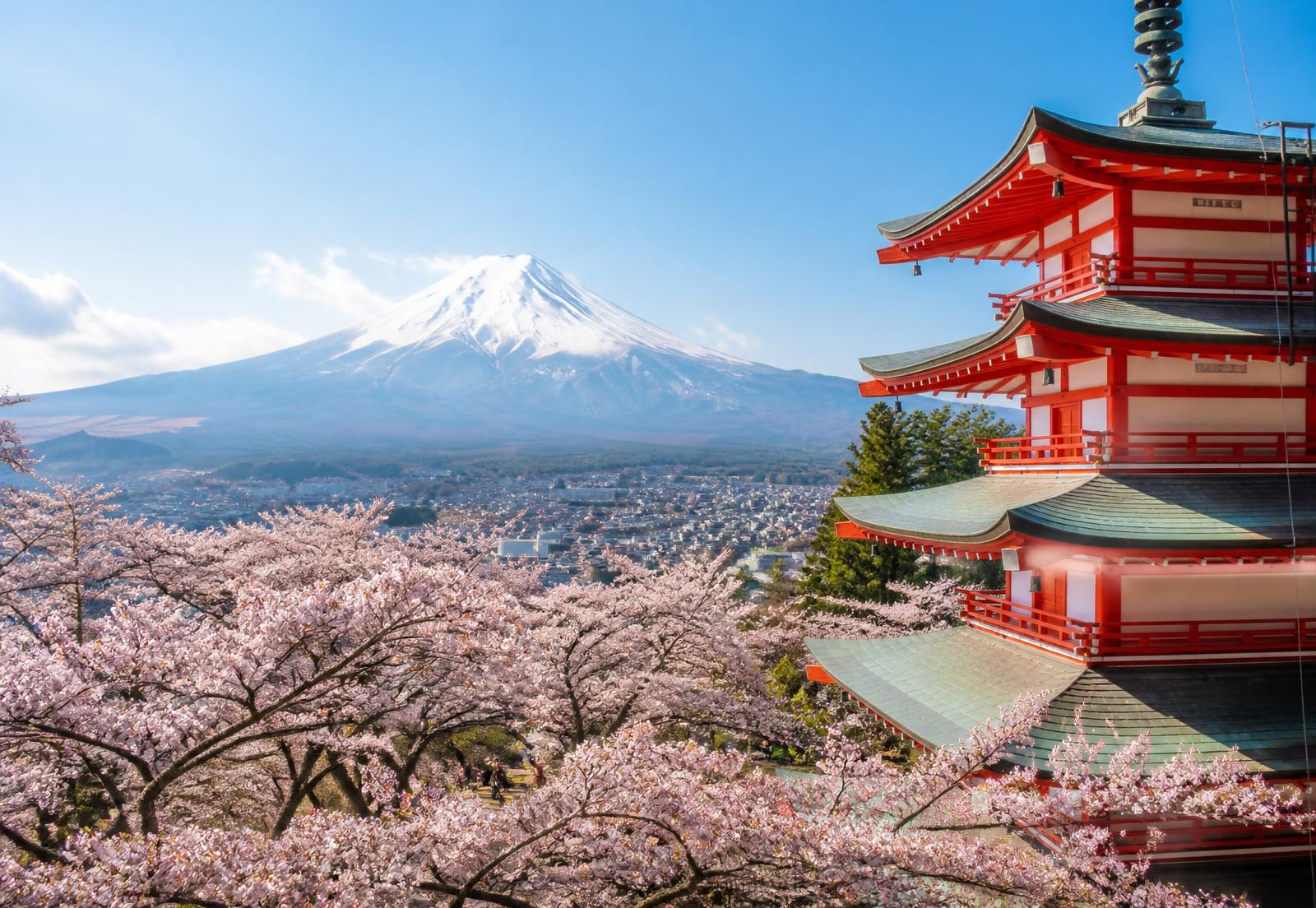 Mount Fuji view in Japan